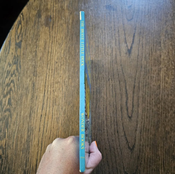 THE BRAVE LITTLE DUCK Vintage 1953 Wonder Books Fleur Conkling Yellow Duck - Picture 6 of 6